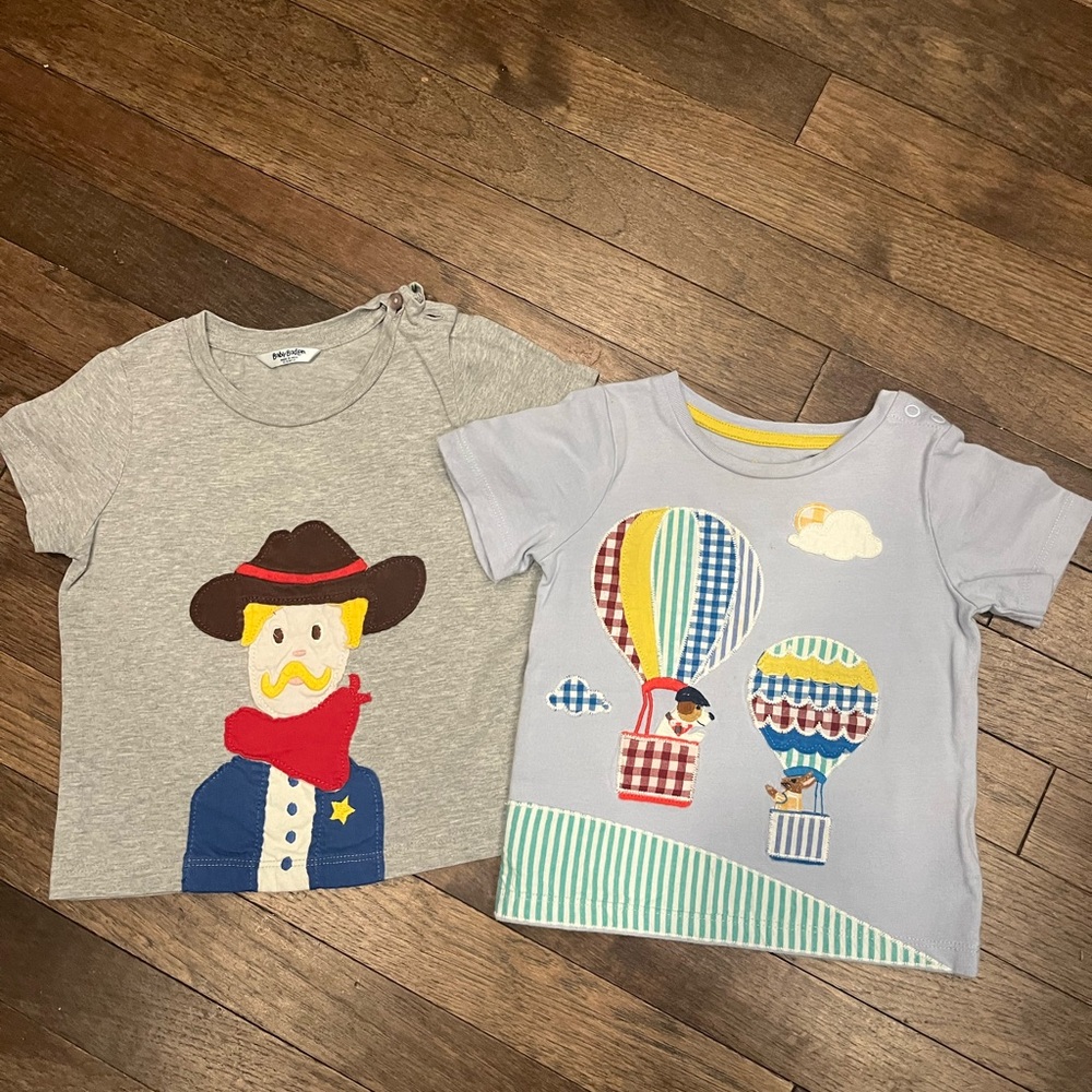 Baby Boden Appliqué Shirts lot